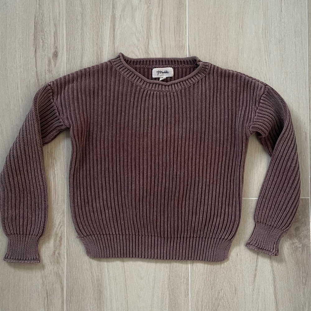 Brown Ribbed Sweater